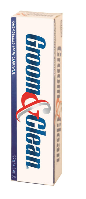 Groom & Clean front packaging showing bottle and label for quick identification and convenience
