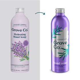 Grove Co. gel texture close-up highlighting moisturizing feel