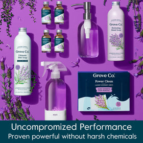 Grove Co. hand wash in kitchen sink setting promoting a tidy routine