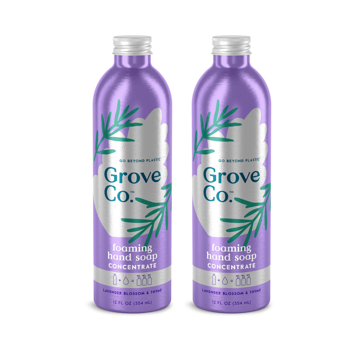 Grove Co. refill front packaging showing product and scent benefits