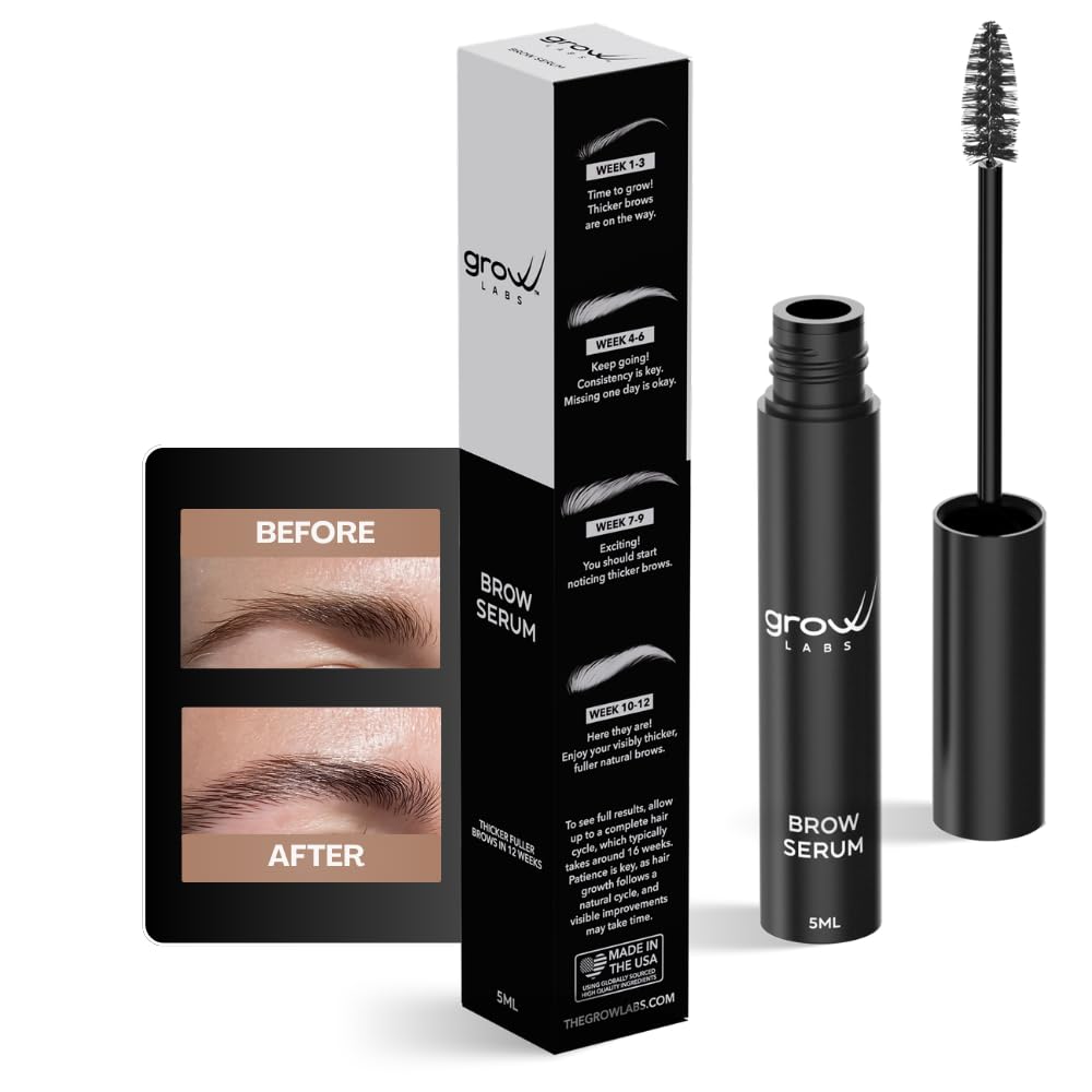 Grow Labs front packaging view showing compact 5 ml tube and branding benefits