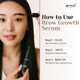 Grow Labs tube in hand to show 5 ml size and easy travel-friendly scale