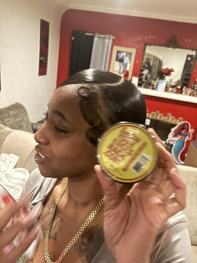 Grow Your Edges Back in bathroom routine on counter, suggests simple daily use