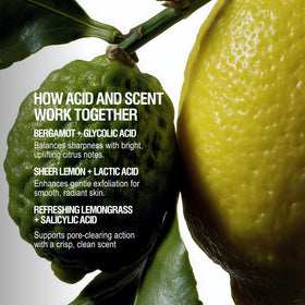 Grown Alchemist illustrative before-and-after skin texture improvement benefit