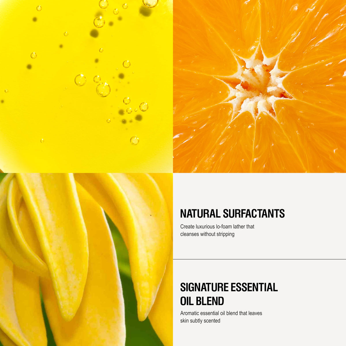 Grown Alchemist label close-up showing botanical ingredients and clean formulation