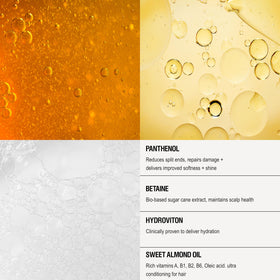Grown Alchemist creamy conditioner texture showing lightweight spreadability