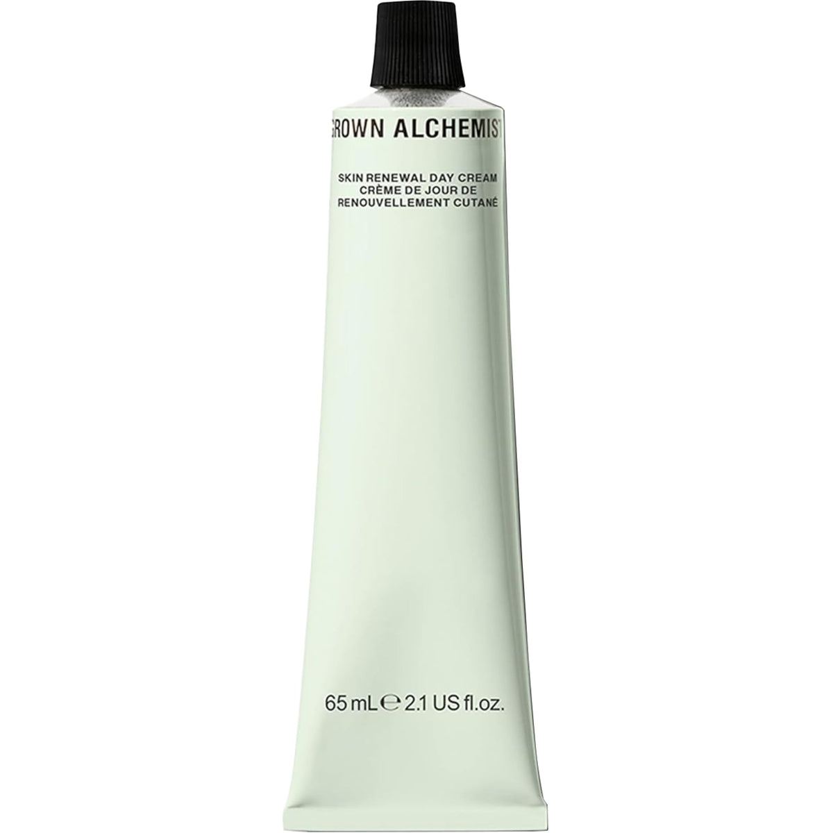 Grown Alchemist front packaging showing clean design and 65ml size for shelf appeal