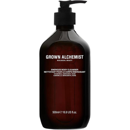 Grown Alchemist front bottle showing label and scent blend for clear benefits