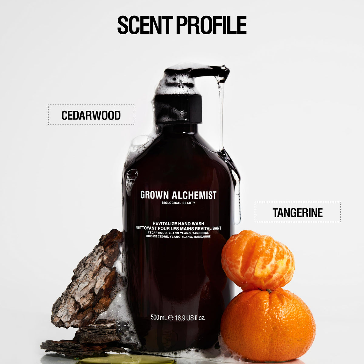 Grown Alchemist bottle on kitchen counter illustrating everyday household use