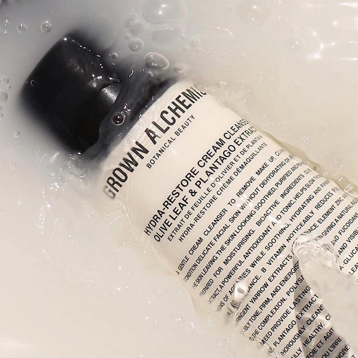 Grown Alchemist open cap and label showing ingredient clarity and trust