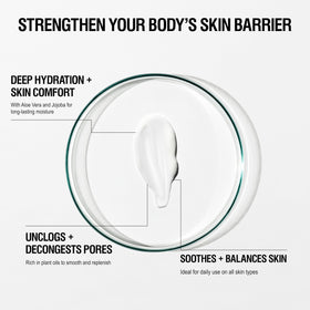 Grown Alchemist open jar texture highlighting creamy gel-cream and fast absorption benefit
