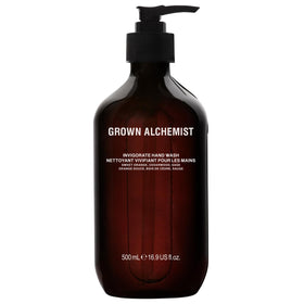Grown Alchemist front bottle showing elegant design and clear branding benefit: stylish display