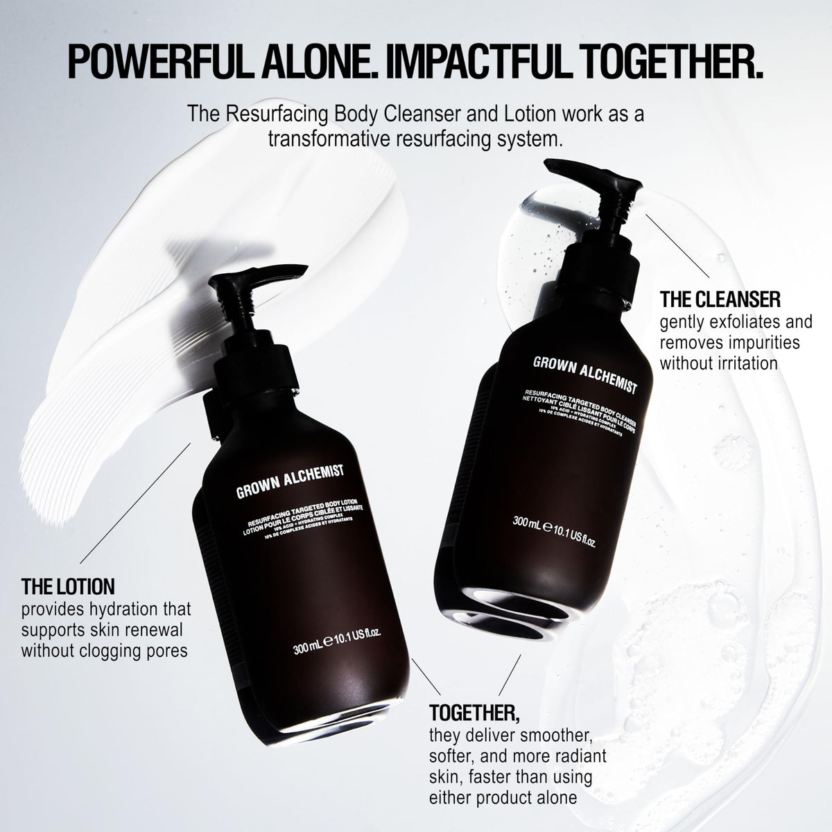 Grown Alchemist label with acids listed highlighting targeted active benefits