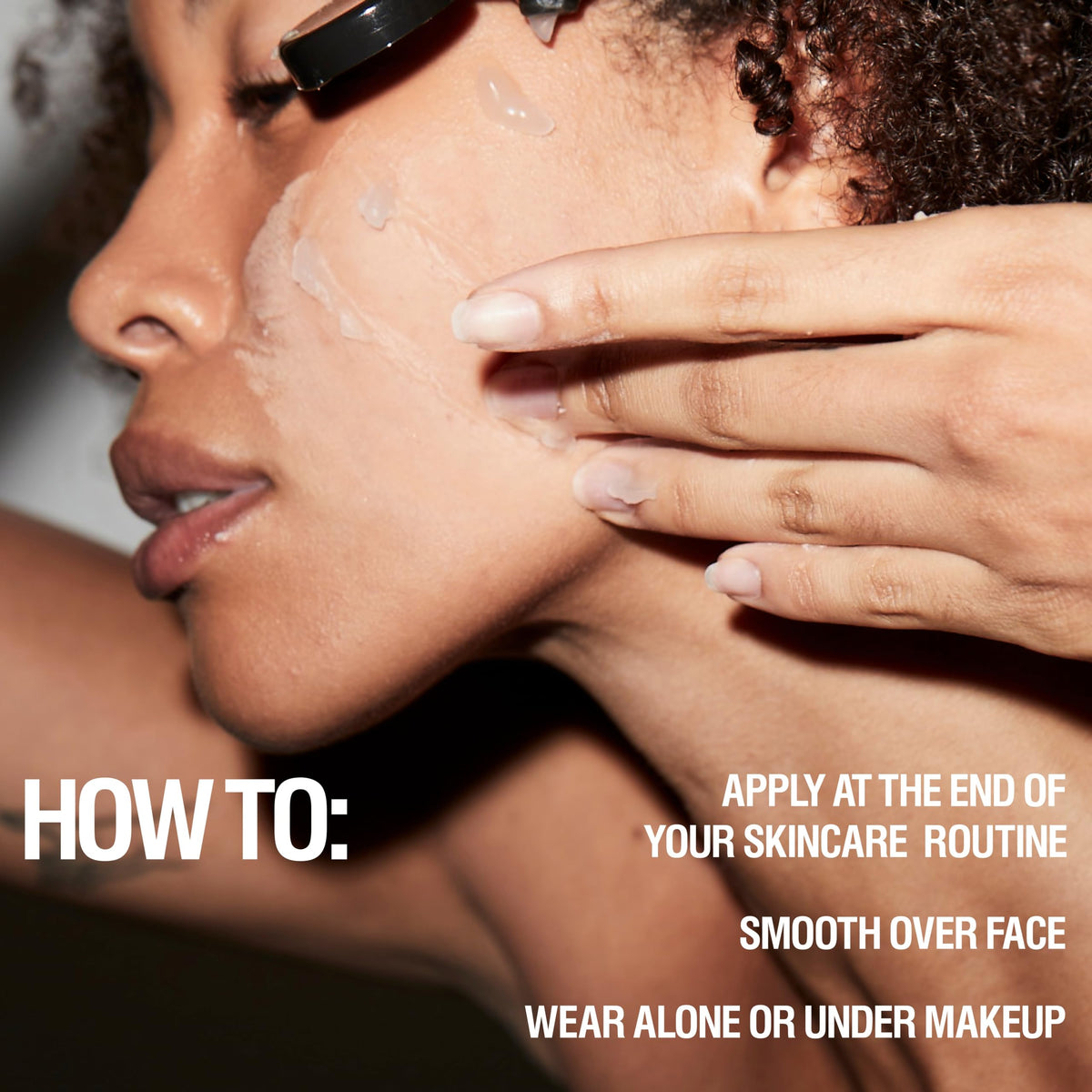 Grown Alchemist primer applied under foundation, improves makeup glide and longevity