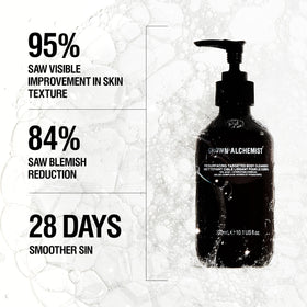 Grown Alchemist gel texture close-up highlighting gentle exfoliation benefit