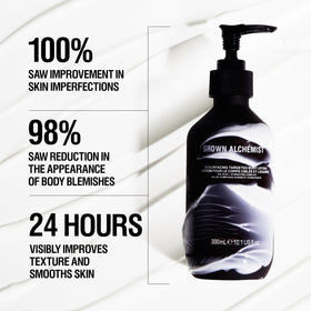 Grown Alchemist pump dispensing lotion texture for smooth application
