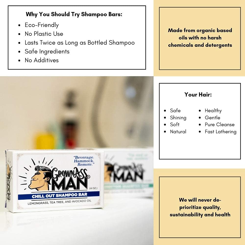 Grown Ass Man Co. application on beard showing gentle conditioning benefit