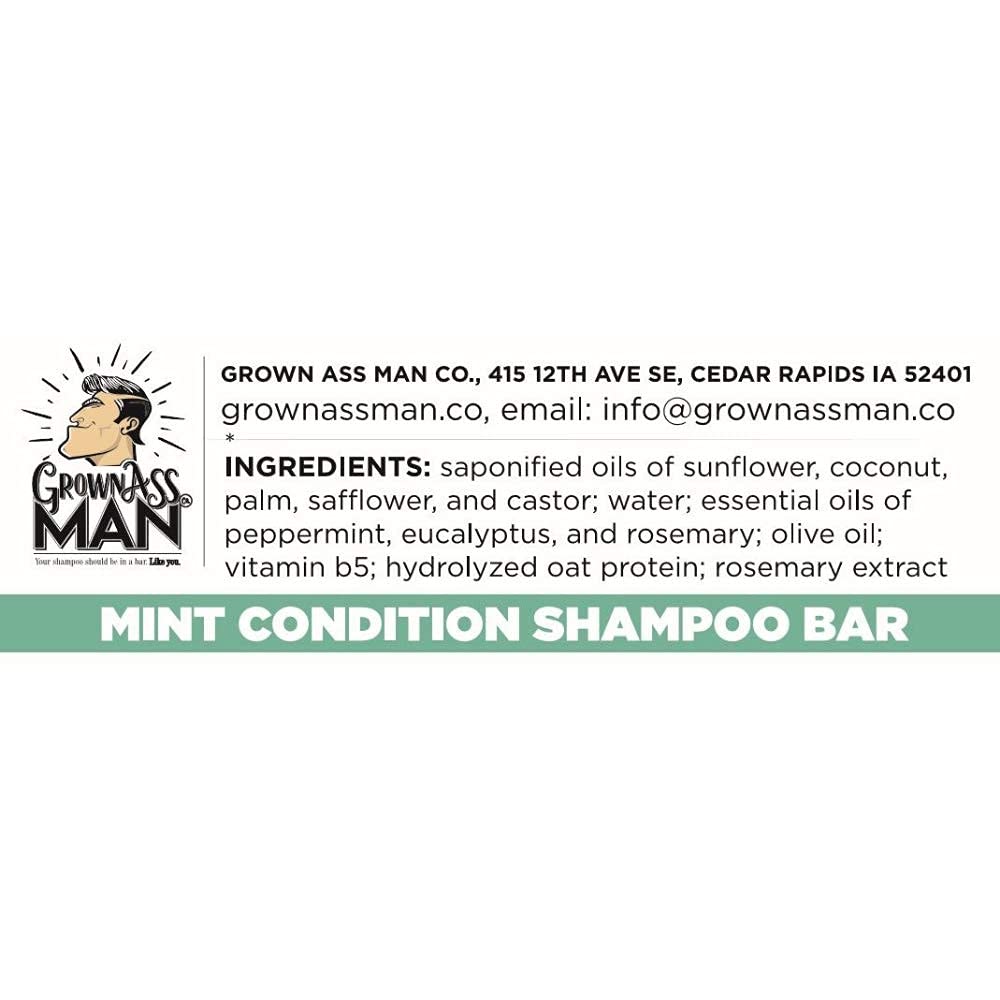 Grown Ass Man Co. hair lather in shower displaying full-coverage cleansing benefit