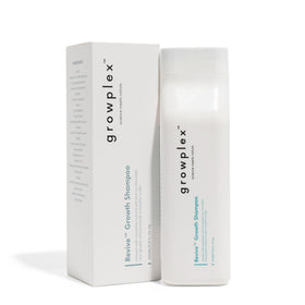 GROWPLEX bottle front view highlighting product benefit for fuller-looking hair