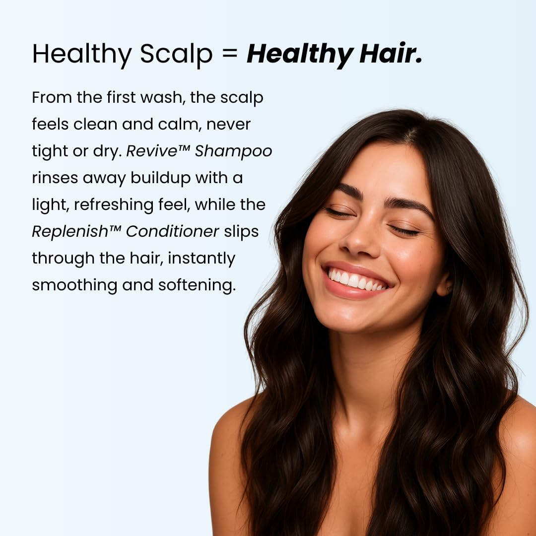 GROWPLEX shampoo and conditioner staged on bath shelf promoting routine use