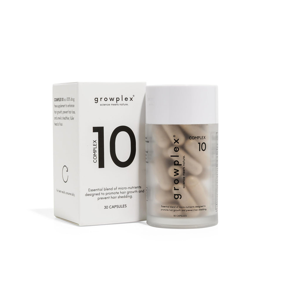 GROWPLEX front packaging showing product and benefits