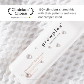 Growplex in-shower use demonstrating improved detangling and softness