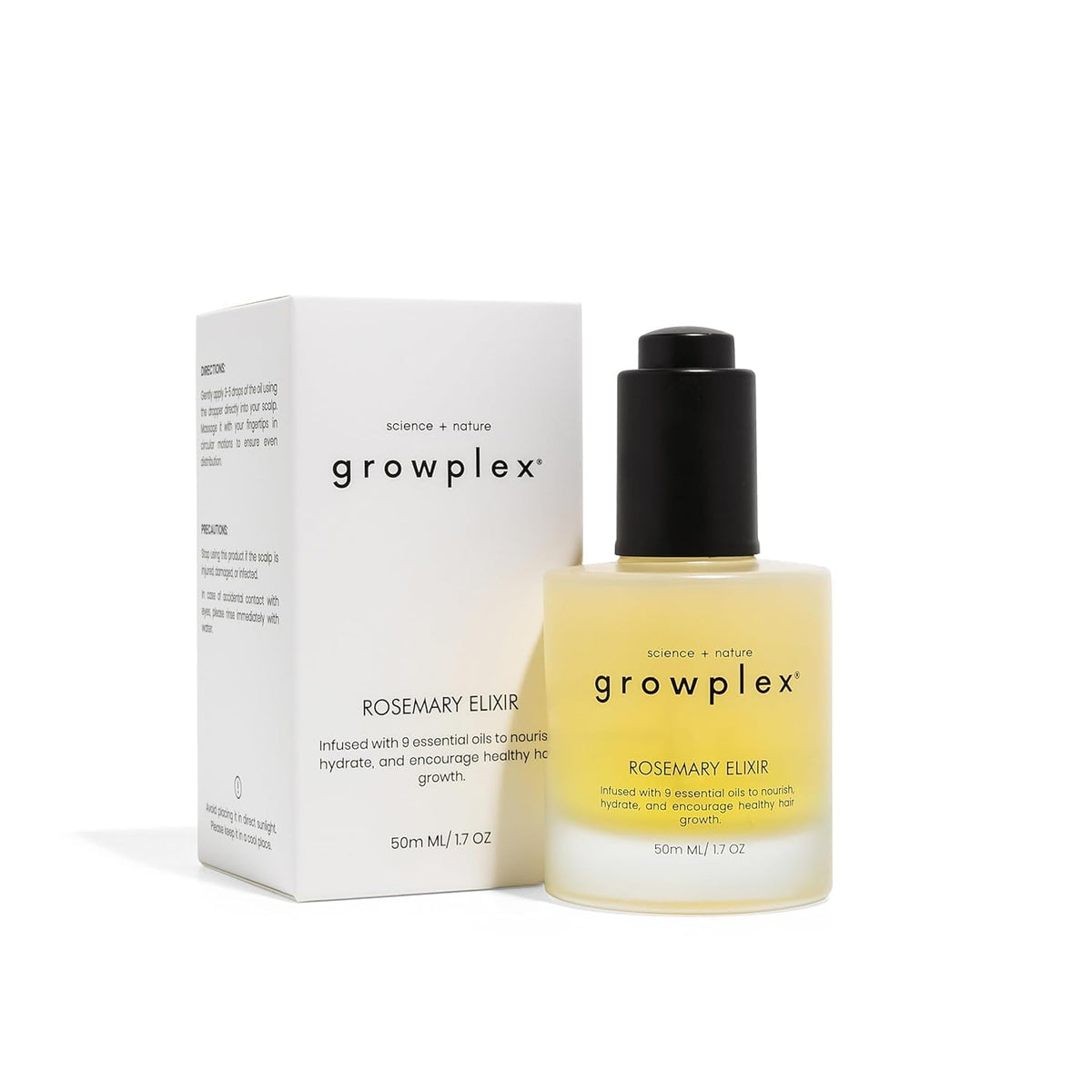 GROWPLEX front bottle image showing product label and compact design benefit