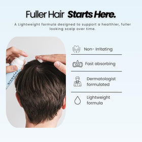GROWPLEX on bathroom counter in daily routine supporting quick-dry benefit