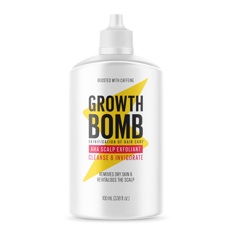 Growth Bomb front bottle shot showing clear label and 100 mL size benefit