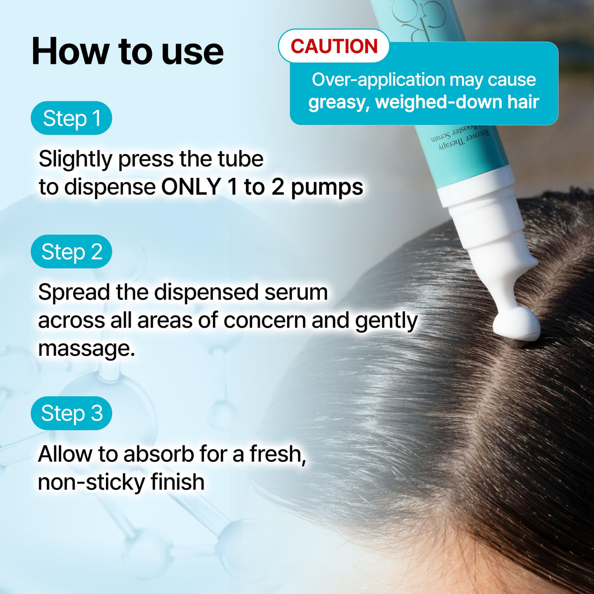GROWUS ingredients shot highlighting biotin and seaweed complex benefits