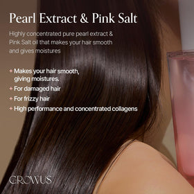 GROWUS close-up texture of oil sheen highlighting lightweight absorption and shine