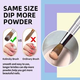 GSWOI brush with protective gradient tube protecting bristles during storage