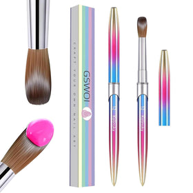 GSWOI kolinsky brush front packaging showing professional manicure tool benefits