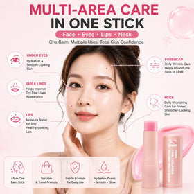 gtalmp applying balm under eye for targeted smoothing and quick refresh benefit