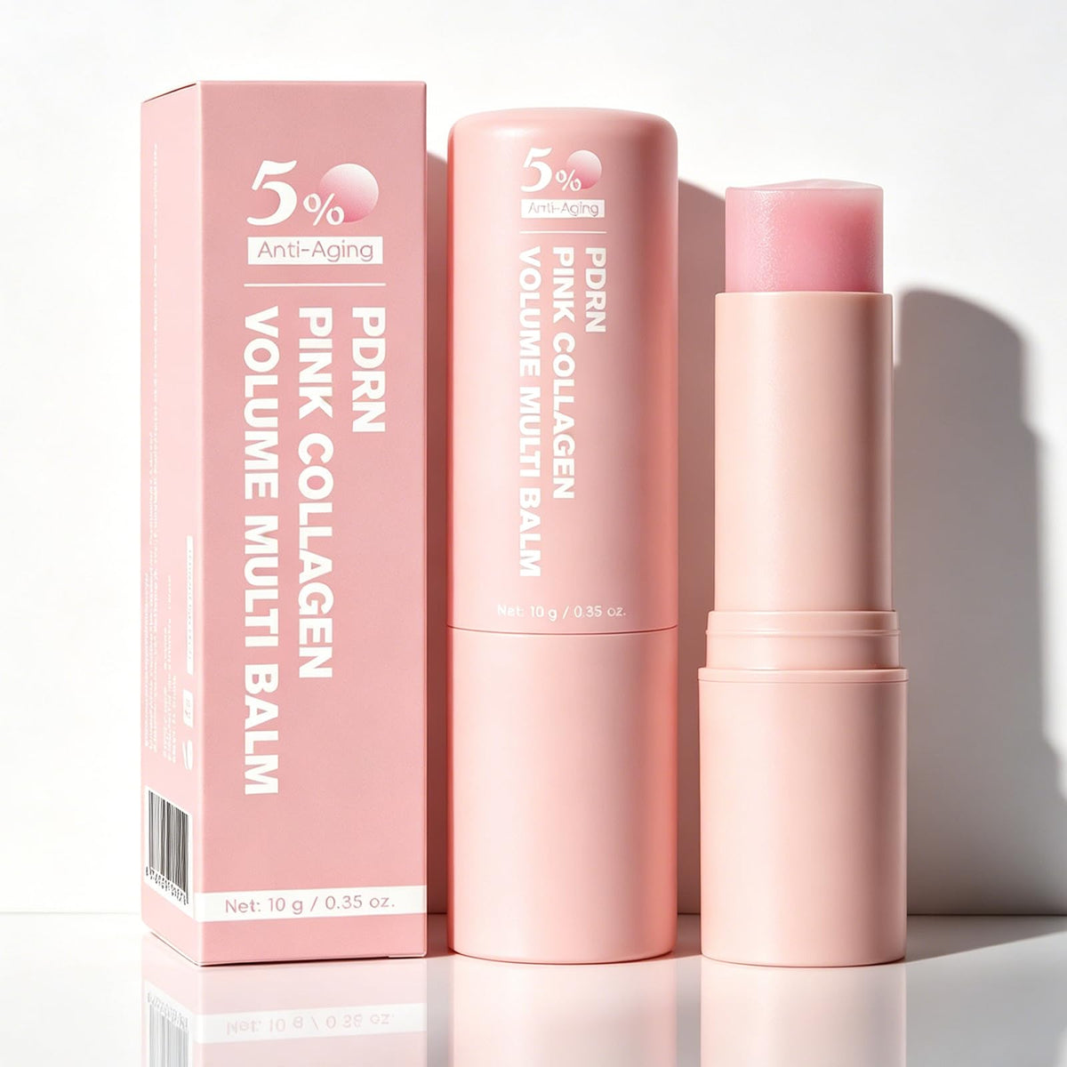 gtalmp front packaging of PDRN pink collagen stick showing product identity and convenience