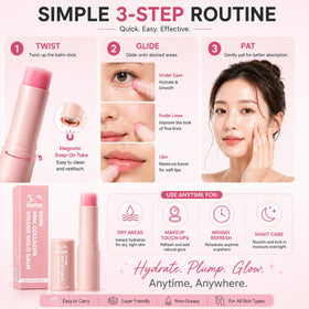 gtalmp stick in a travel makeup bag showing on-the-go hydration and touch-up benefit