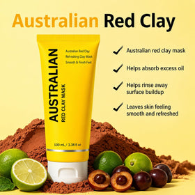 GTVOSY texture close-up of creamy red clay demonstrating smooth spreadability