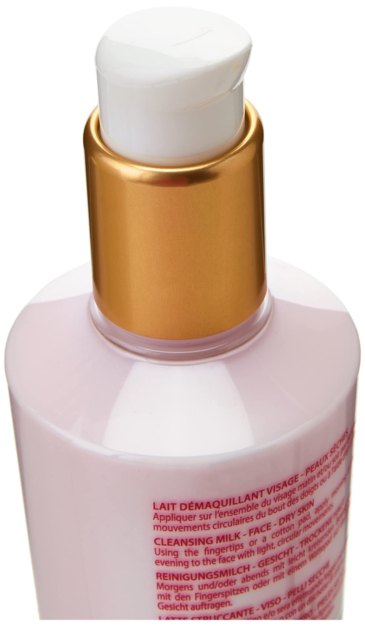 Guinot Hydra Beauté Milk used during a skincare routine demonstrating gentle makeup removal and hydrated skin