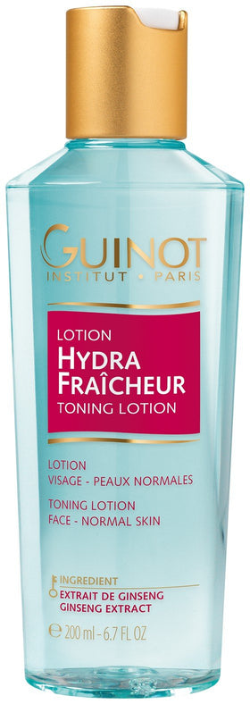 Guinot Hydra Fraicheur front bottle showing label and size, ideal for daily toning