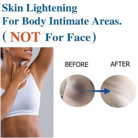 Gukei applied to inner thigh demonstrating targeted tone evening benefit