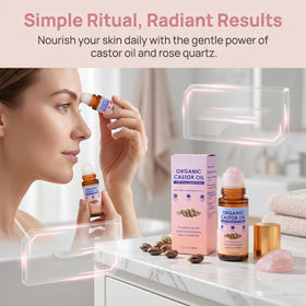 guluxly roll-on application on brow for controlled conditioning