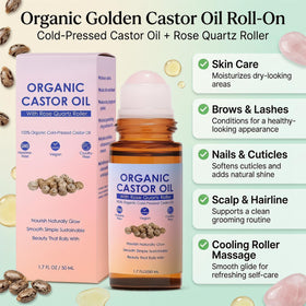 guluxly rose quartz close-up roller ball delivering smooth application