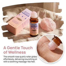 guluxly texture oil drop illustrating castor oil thickness and purity