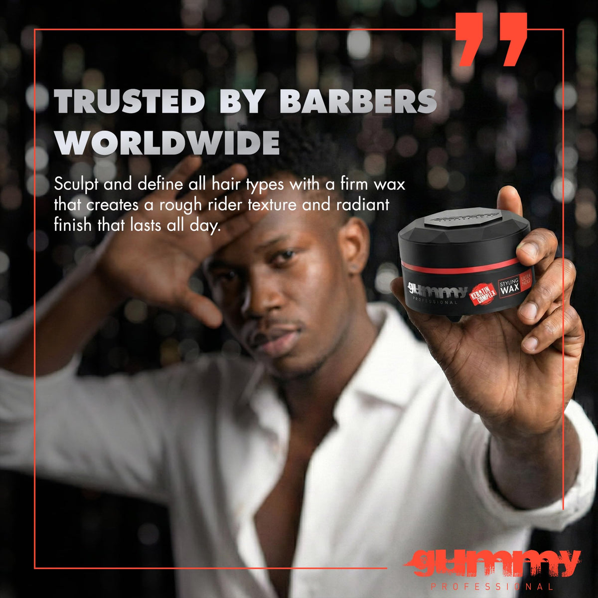 Gummy product label highlighting keratin and provitamin B5 for strengthened hair