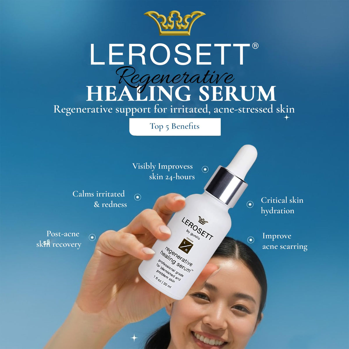 Gunilla LEROSETT in a bathroom routine setting showing everyday regimen benefit