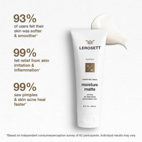 Gunilla LEROSETT open jar texture highlighting lightweight absorbent gel-cream