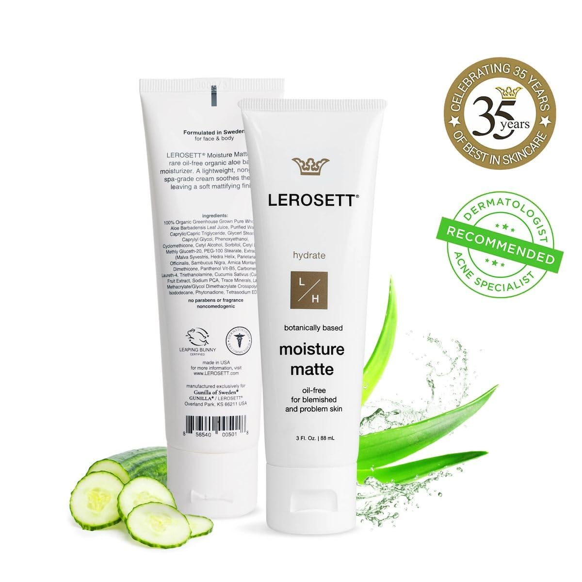 Gunilla LEROSETT used after shaving on lower leg to soothe and hydrate skin