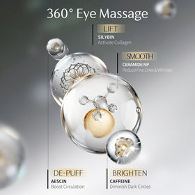 GUYU cream being absorbed into under-eye skin for smoother look