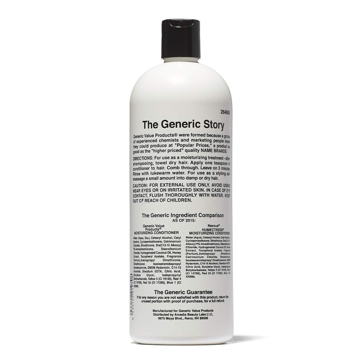 Generic Value Products creamy conditioner texture close-up demonstrating hydration