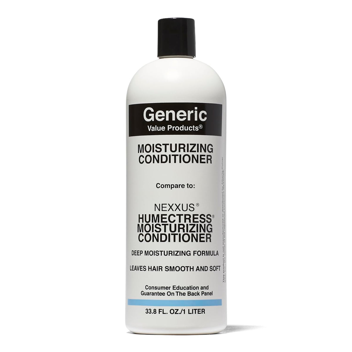 Generic Value Products front bottle showing label and size, clear product benefit